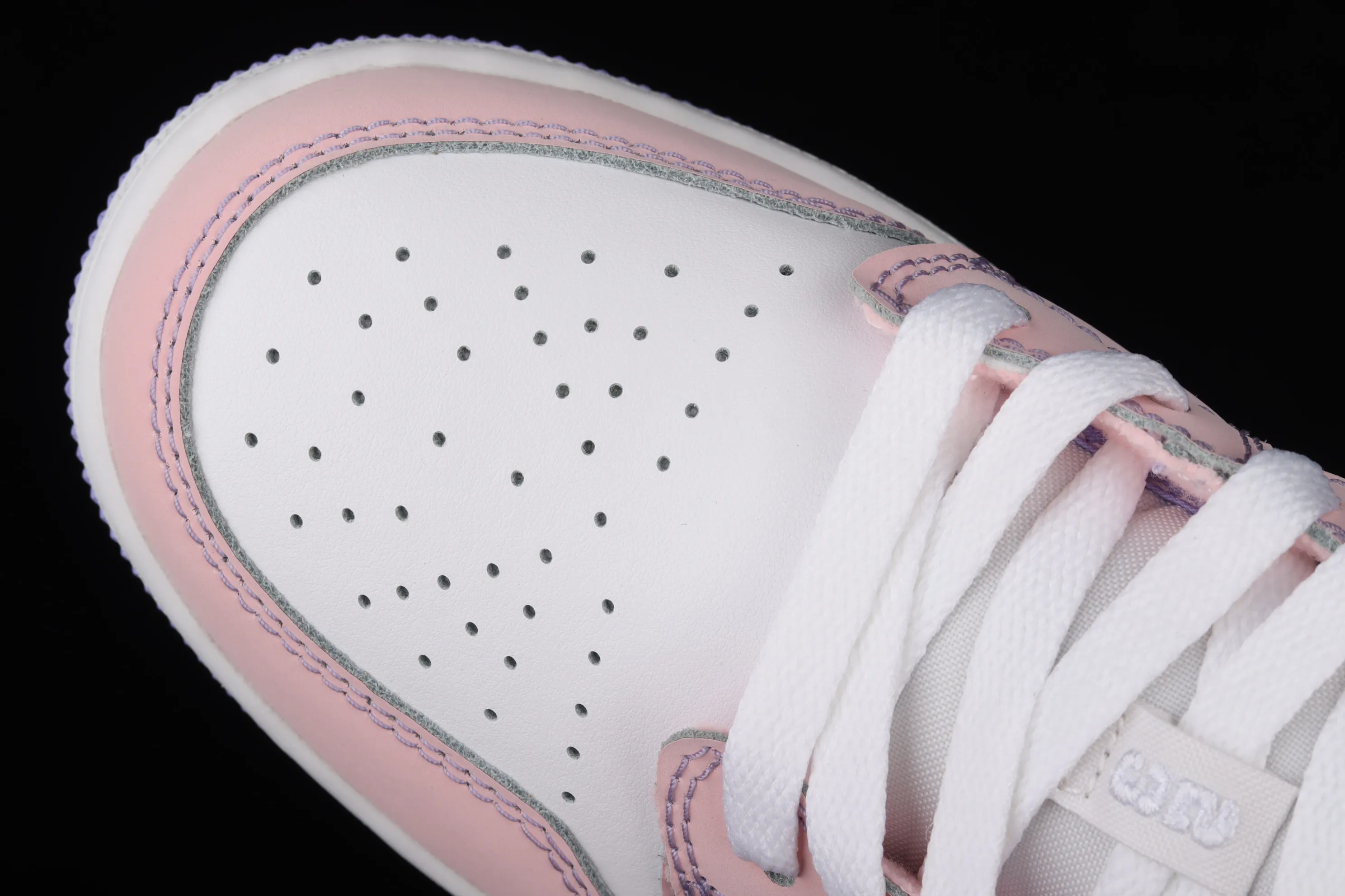 All categories Air Jordan Jordan series basketball shoes Air Jordan 1 Low G version pure original Air Jordan 1 Low AJ1 Joe 1 white purple pink low-top cultural leisure sports sneakers CV9844-600